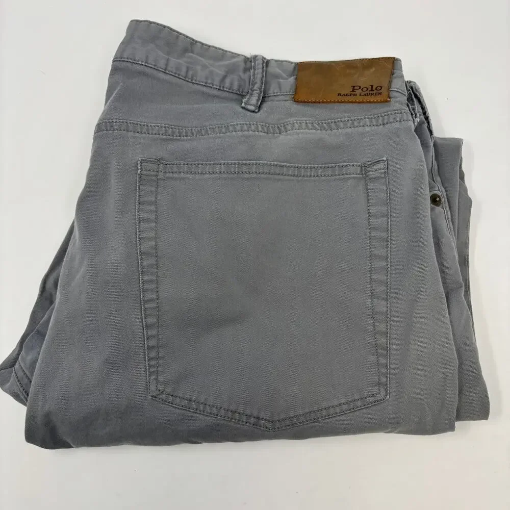 Polo Ralph Lauren Mens 40x31‎ Gray 5 Pocket Design Jeans